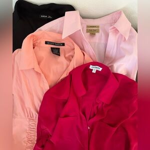 🤍 4 Piece bundle workwear tops size L